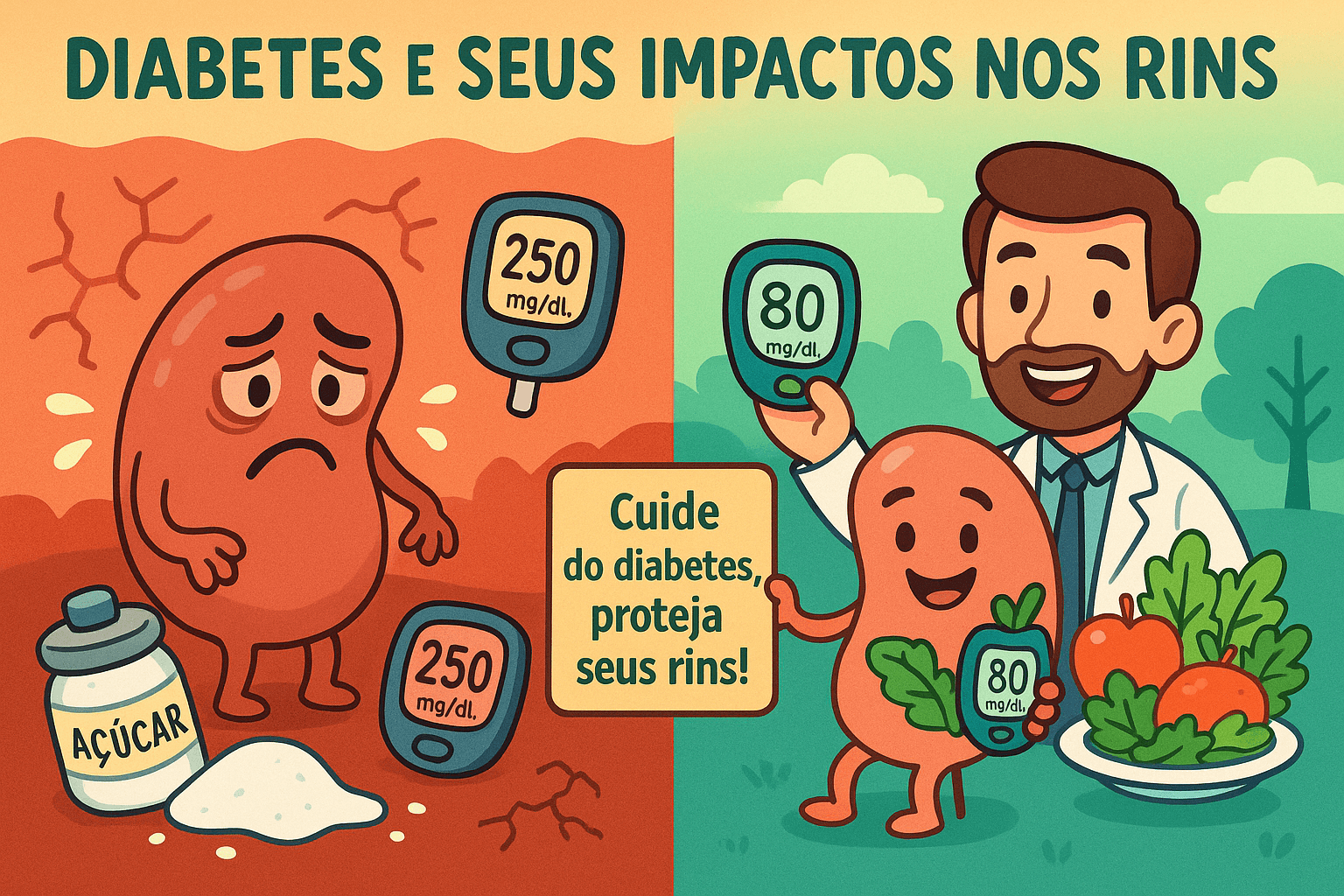 Diabetes e Rins: Como a Doença Afeta a Função Renal e Como se Proteger