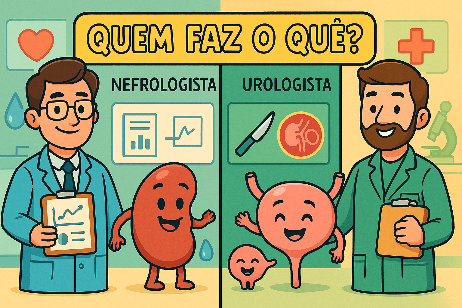 Diferenças entre Nefrologistas e Urologistas: Entendendo as Especialidades
